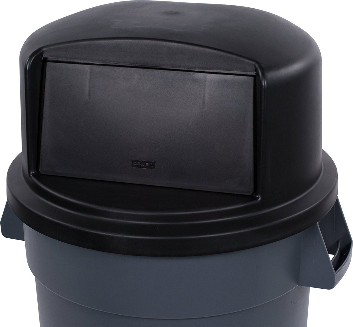 Carlisle 34103403 Bronco Polyethylene Round Dome Lid, 22.84" Diameter x 12.21" Height, Black, For 32 Gallon Trash Containers