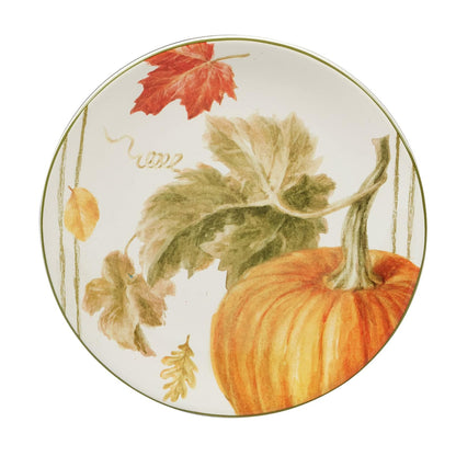 Certificados International Autumn Harvest - Platos de ensalada/postre de 9 pulgadas, multicolor, mediano, juego de 4