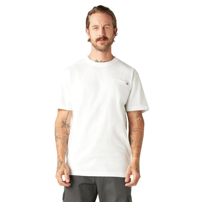 Dickies Playera de Manga Corta Cuello Redondo Heavyweight para Hombre - G - Blanco