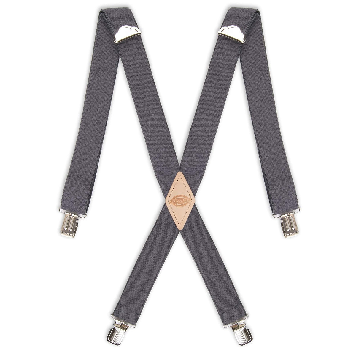 Dickies Tirantes de clip recto sólido de 1-1/4 Suspensores para para hombre - Carbón vegetal - Tamaño extendido