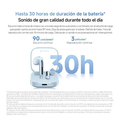 XIAOMI Audífonos Inalámbricos Redmi Buds 6 Active Rosa | Driver de 14.2mm | Cancelación de Ruido del Viento para Llamadas | Batería hasta 30h | 5 Ajustes de Ecualizador