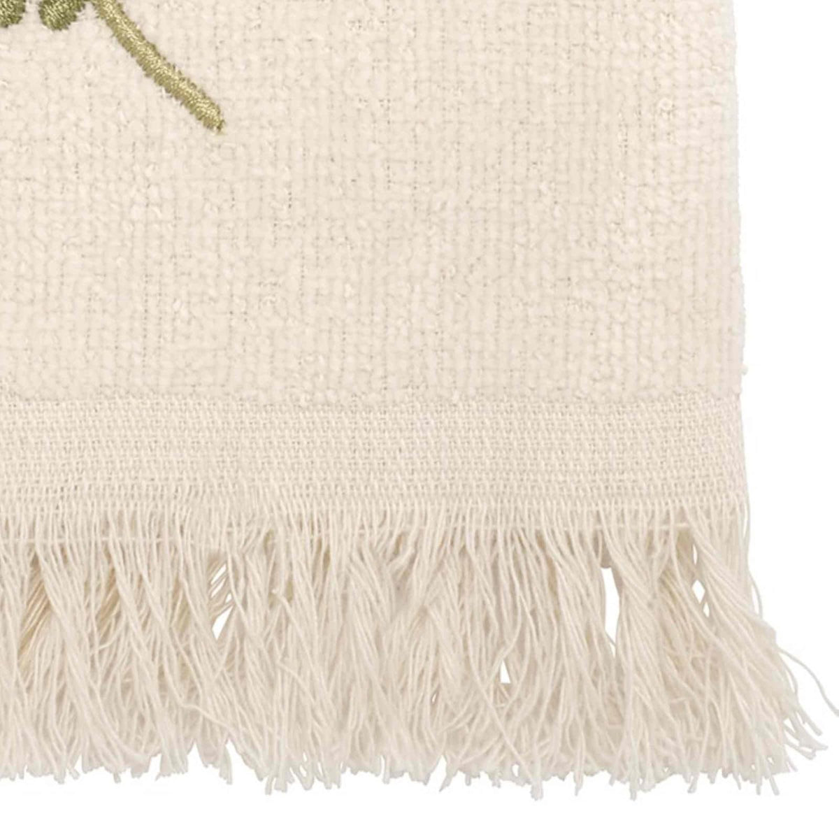 Avanti Linens Greenwood - Toalla con Punta de Dedo, Color Marfil, 18 x 11 Pulgadas