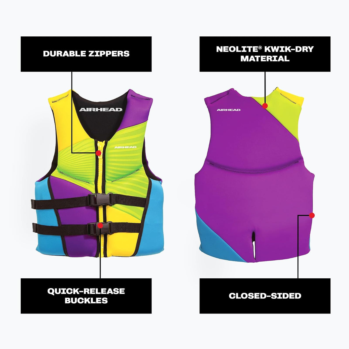 Airhead Gnar Kwik-Dry NeoLite Flex Life Vest