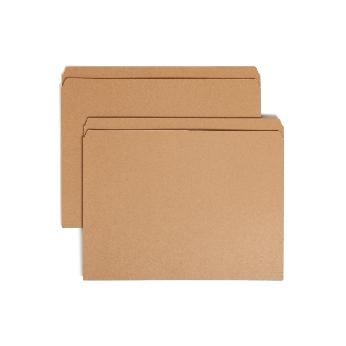Smead Carpeta de archivos, pestaña de corte recto reforzada, tamaño carta, Kraft, 100 por caja (10710) - Kraft