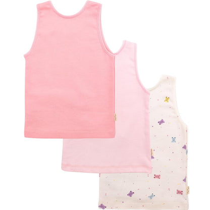 Baby Creysi Playera Sin Mangas para Niña Pack de 3 Algodón Hipoalergénico