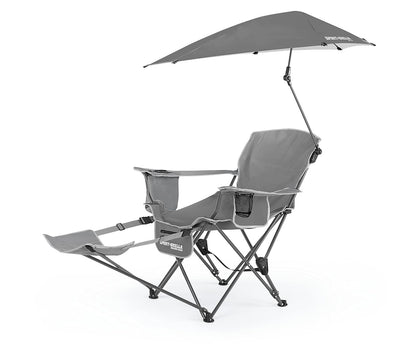 Sport-Brella - Silla de Playa con Paraguas Ajustable UPF 50+, Color Gris