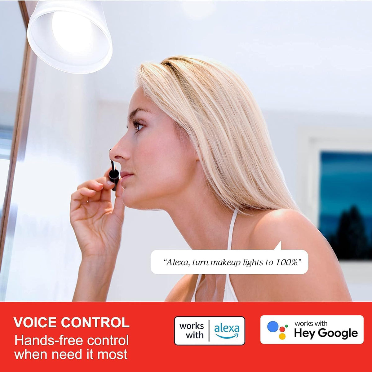 Sengled - foco de luz Alexa, bombillas inteligentes, bombillas inteligentes que funcionan con Alexa y Google Assistant, bombillas WiFi A19 de luz diurna (5000 K), no requiere concentrador, 800 lm