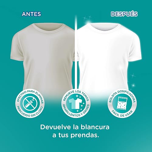 Dr. Beckmann, Antisarro y Cal, para Baño y Cocina, Aroma Cítrico, 500 ml +, Blanqueador Intensivo, Súper Blanco, 1 caja con 6 bolsas de 40 g c/u