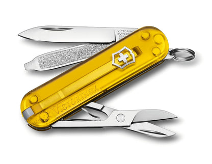 Victorinox Navaja Classic Colors, 7 Usos, Cupcake Dream, 58 mm | Herramienta plegable compacta de 58 mm incluye tijeras, lima de uñas, destornillador y pinzas. Escamas ABS duraderas en - Tuscan sun