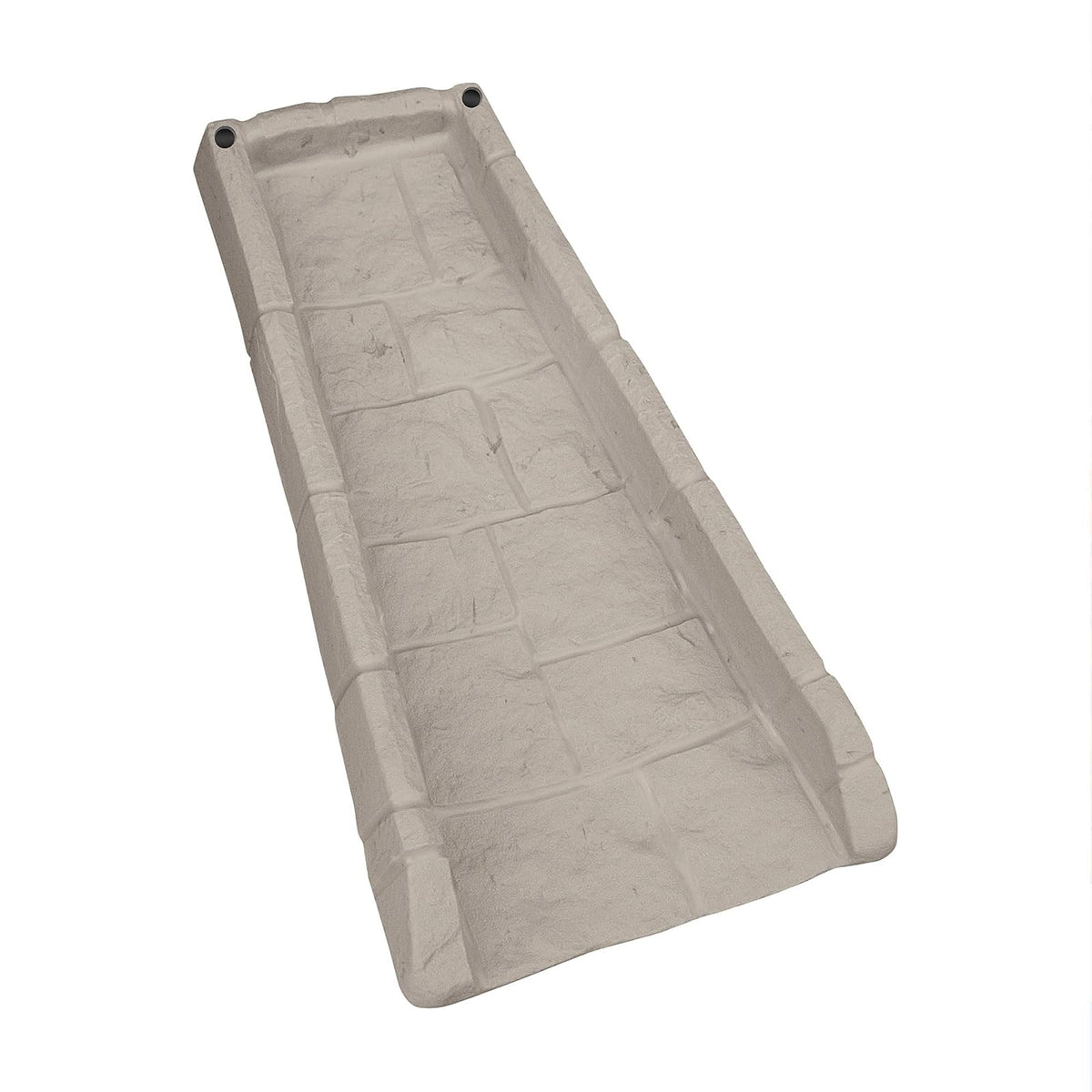 Suncast - Bloque de Lluvia Decorativo de fácil Montaje al Aire última intervensión con canalón de Lluvia Compuesto de Polietileno eficaz en Cualquier Tipo de Clima, Piedra Gris Pardo Claro