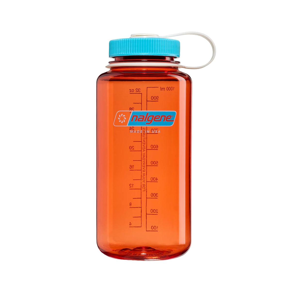 Nalgene Botella de Agua Tritan 32 oz Boca Ancha - Flame w - Blue Atoll