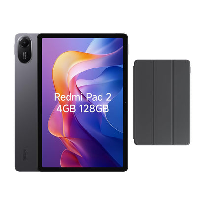 XIAOMI Redmi Pad 2 Tablet 4GB RAM+128GB ROM Gris Grafito Batería de 9000mAh | Tablet WiFi+Cover Bundle | Pantalla cristalina de 11" y 2.5K | Procesador Helio G100-Ultra | HyperOS 2