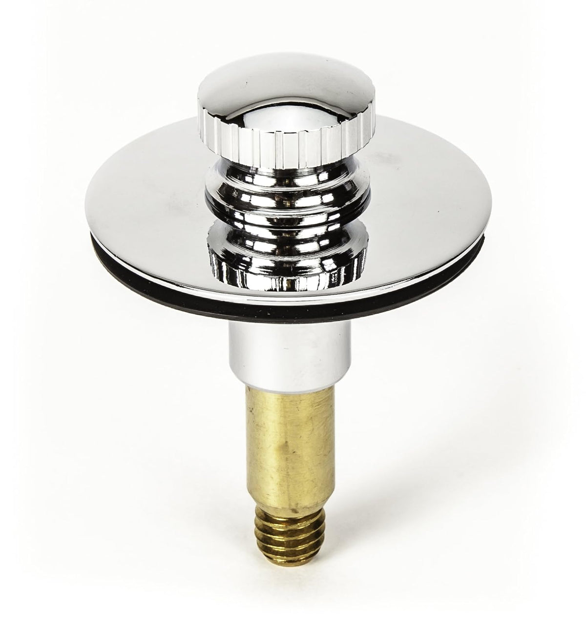 Universal Lift n Lock (Push Pull) Bath Tub/Bathtub Drain Stopper includes 3/8" and 5/16" Fittings;Chrome; PF0955-CH-LL-S