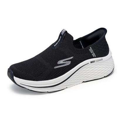 Skechers Max Cushioning Elite 2.0 Eternal Tenis Sin Cordones para Mujer - 24.0 cm - Negro - Blanco