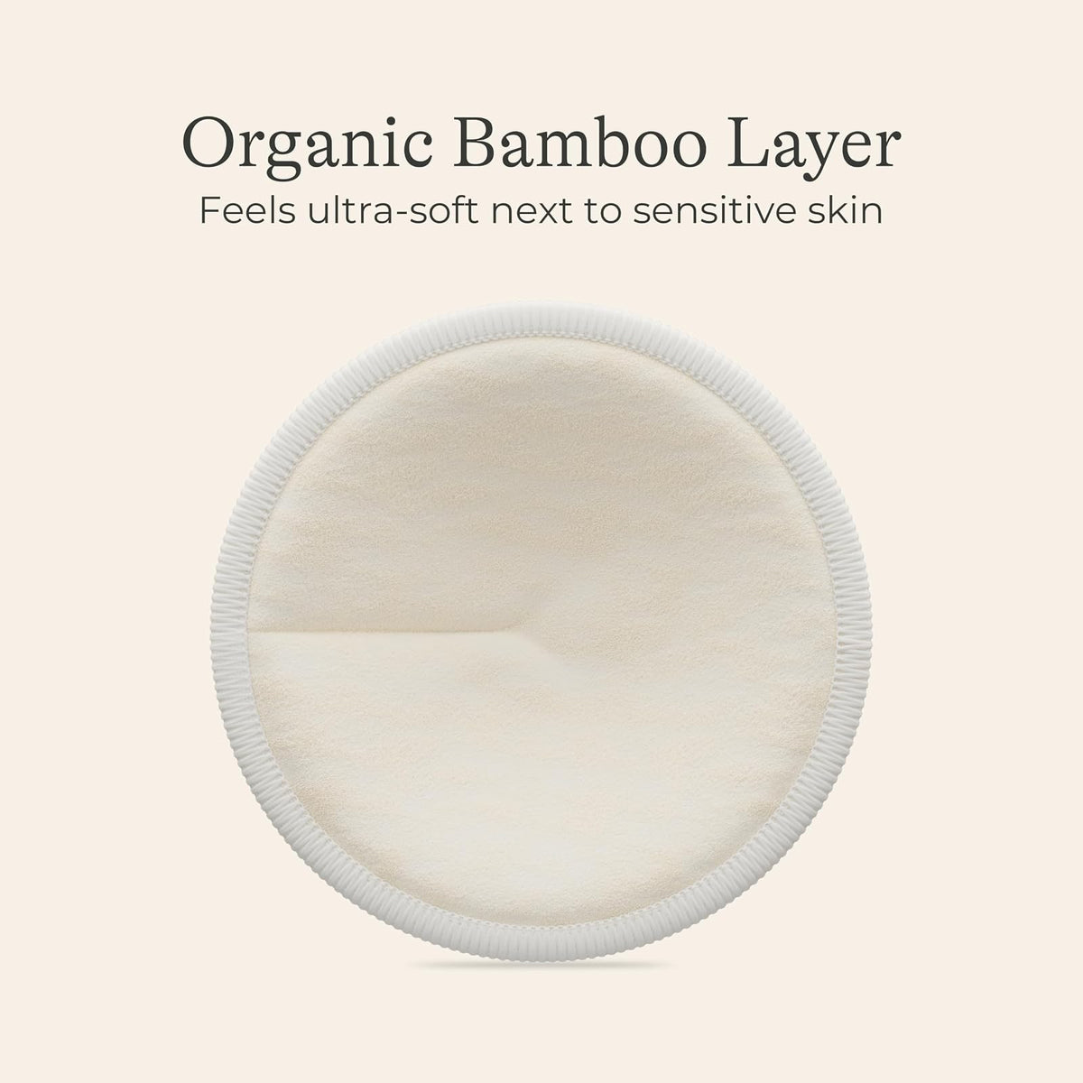 Lansinoh - Pads de Lactancia Lavables, Hechos con Viscosa de Bambú Orgánico, con Bolsa de Lavado, 10 Unidades