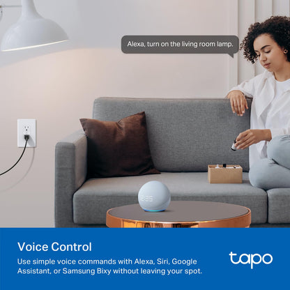 TP-Link Tapo Smart Plug P210M, toma Wi-Fi en pared, compatible con materia, monitoreo de energía, 15A/1800W Max, funciona con Alexa, Apple Home, Google Home, SmartThings, control de voz/remoto,