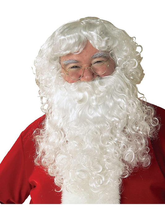 Rubie's Value Santa Beard And Wig Set, White, One Size