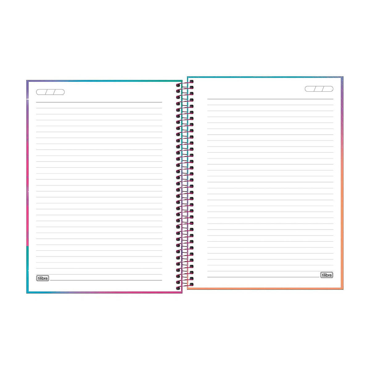 Tilibra Cuaderno Profesional con Espiral de 160 hojas a Raya, Guerreras K-pop Huntrix y Saja Boys. P7275