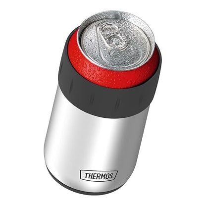 Thermos Stainless Steel Beverage Can Insulator for 12 Ounce Can, Gunmetal Gray
