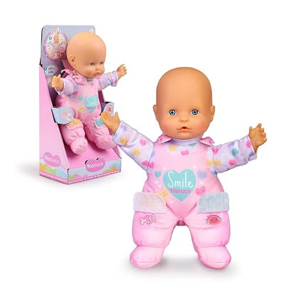 Nenuco Tiritas, Cuerpo Blandito de 25 cm, Muñeco con Sonidos de Bebé, Dice Papá y Mamá, Llora y se Ríe, Tiritas de Quita y Pon, Juguete para Niños Desde 10 Meses, Famosa