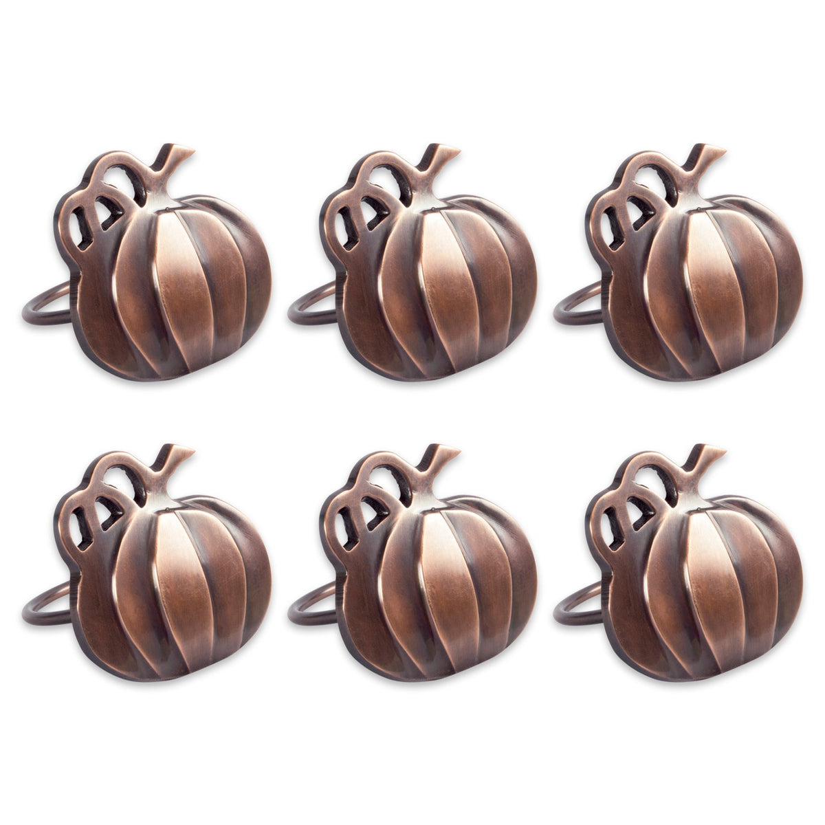 DII Servilleteros Decorativos Juego de 6 - Calabaza de cosecha rústica