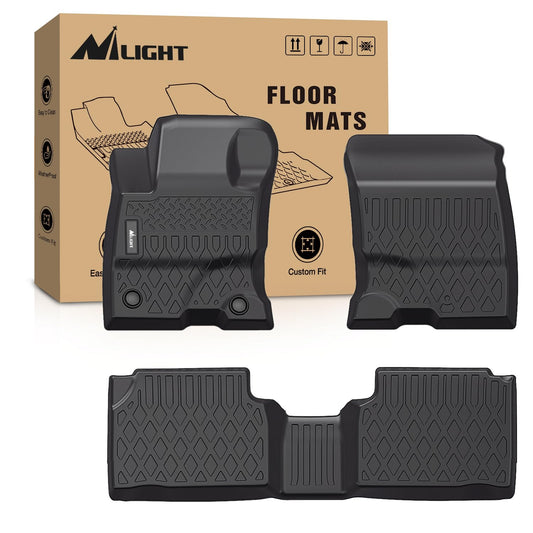 Nilight TPE - Alfombrillas para Ford Escape (Solo híbrido) 2020, 2021, 2022, 2023, 2024, 2025, para Todo Tipo de Clima, Revestimiento de Piso Resistente