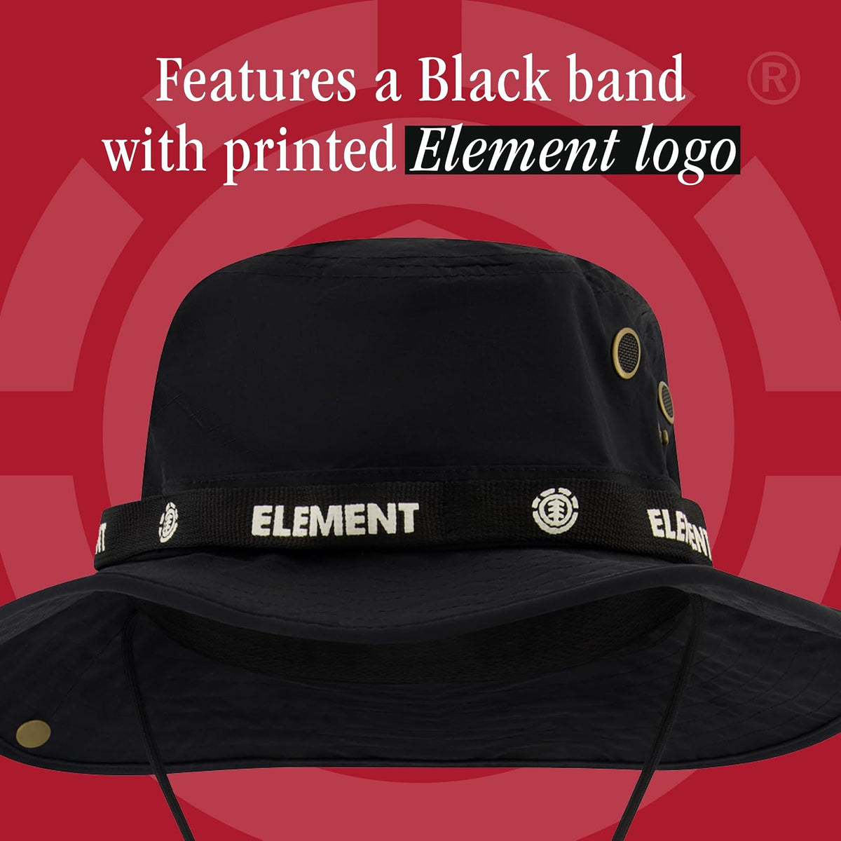 Element Vintage Bucket Hat, Packable Travel Hat, Wide Brim Summer Hat Sombrero para el Sol Unisex Adulto