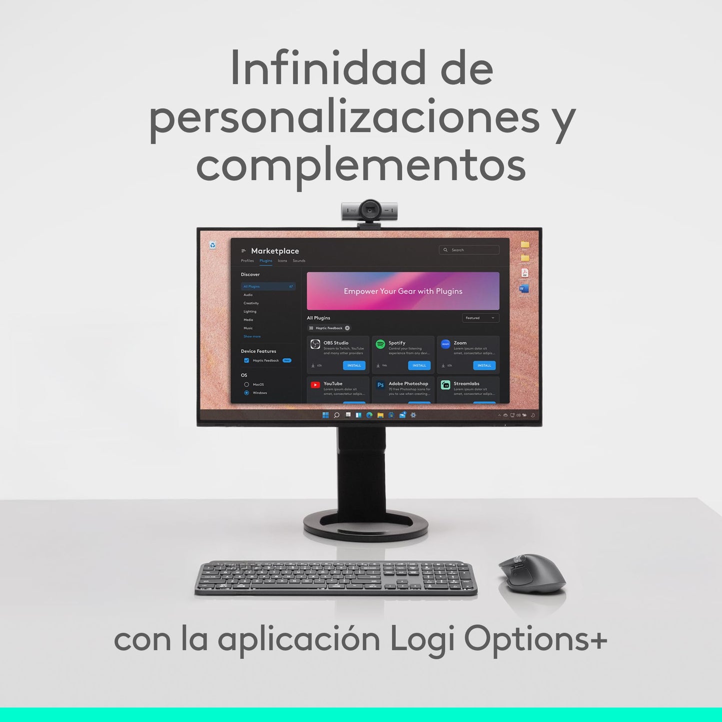 Logitech MX Master 4 Mouse Inalámbrico de Alto Desempeño, Scrolling Ultra-rápido, 8K dpi, Seguimiento sobre Vidrio, Clics Silenciosos, USB-C, Bluetooth - Grafito
