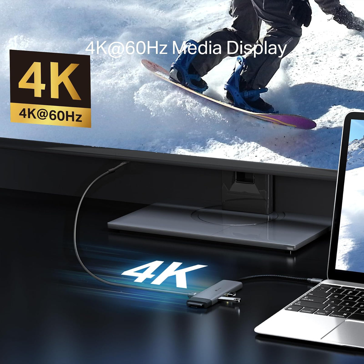 TP-Link USB C Hub 7 en 1 Adaptador multipuerto (UH7020C) | 4K@60Hz HDMI, SD y microSD, 100W de Suministro de energía, 1 USB-C, 2 Puertos USB-A | Dongle de Alta Velocidad de 5Gbps | Compatible con