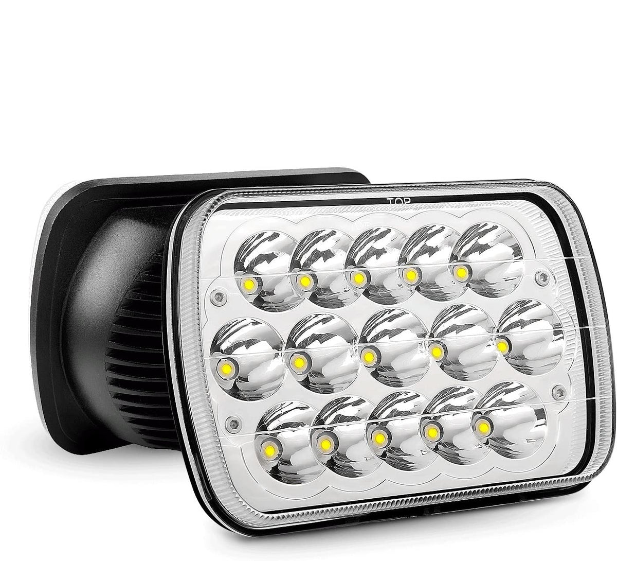 LED Headlights Nilight 45w 7x6 5x7 Hi/Lo LED Sealed Beam H6054 6053 6052 5054 Replacement, 2 Year Warranty