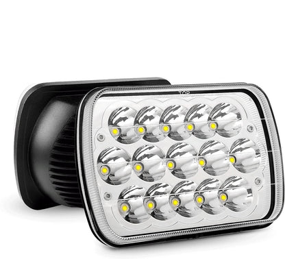 LED Headlights Nilight 45w 7x6 5x7 Hi/Lo LED Sealed Beam H6054 6053 6052 5054 Replacement, 2 Year Warranty