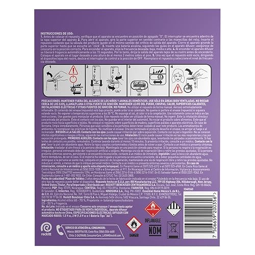 Air Wick Aromatizante Automático Freshmatic, Jazmín y Frutos Rojos, Difusor + Repuesto de 250 ml