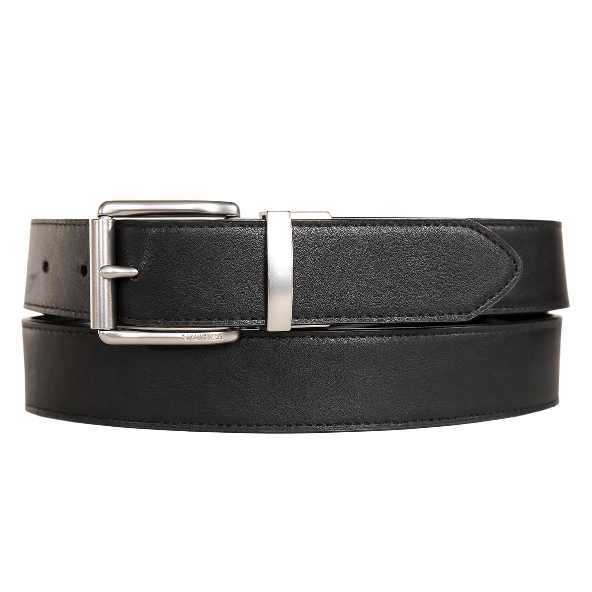 Nautica Nautica Cinturón reversible para hombre con patrón de bandera Cinturón para Hombre