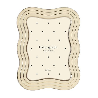 KATE SPADE Gold South Street - Marco ondulado (12,7 x 17,7 cm), color dorado