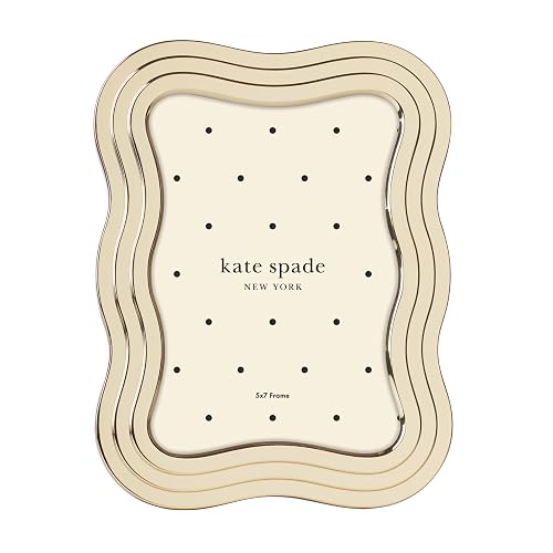 KATE SPADE Gold South Street - Marco ondulado (12,7 x 17,7 cm), color dorado