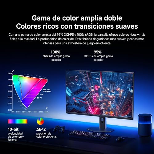 XIAOMI 2K Gaming Monitor G27Qi 2026 27 Pulgadas Panel IPS | QHD (2560 * 1440) 200Hz, 1ms GTG, AMD Freesync, Amplia Gama de Colores 100% sRGB, Certificación Low Blue Light, Soporte VESA