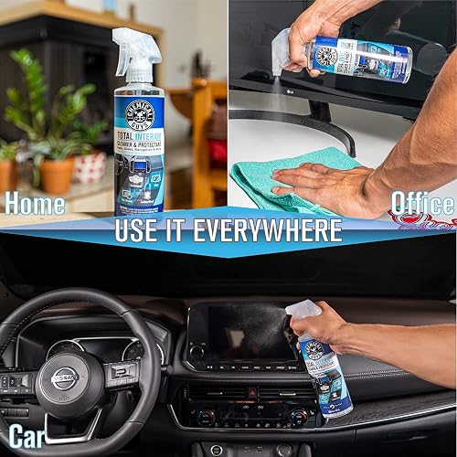 Chemical Guys Limpiador y Protector Total de Interiores, Seguro para Automóviles, Camiones, SUVs, Motocicletas, RVs y Más, 3,79 L