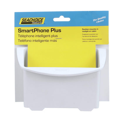 Seachoice 79341 SmartPhone Plus Caddy With 2 Suction Cups – Mounts On Any Flat Surface, White, One Size