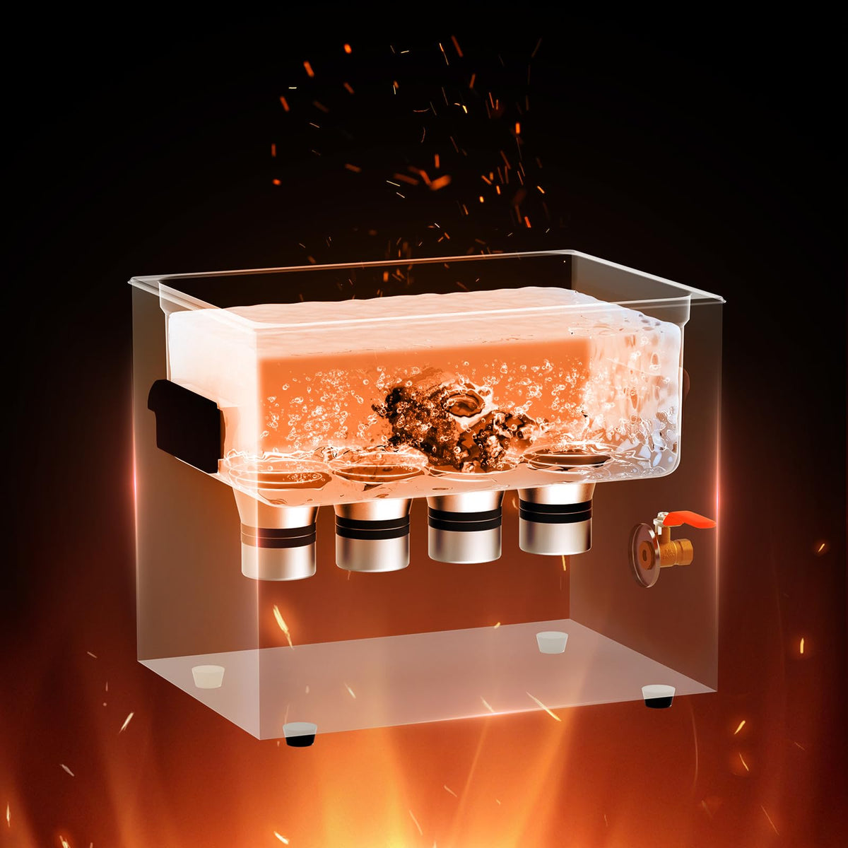 VEVOR - Limpiador ultrasónico de 10 litros con temporizador de calentador y cesta, máquina de cavitación sónica digital profesional, máquina de limpieza de 240 W para herramientas de laboratorio,