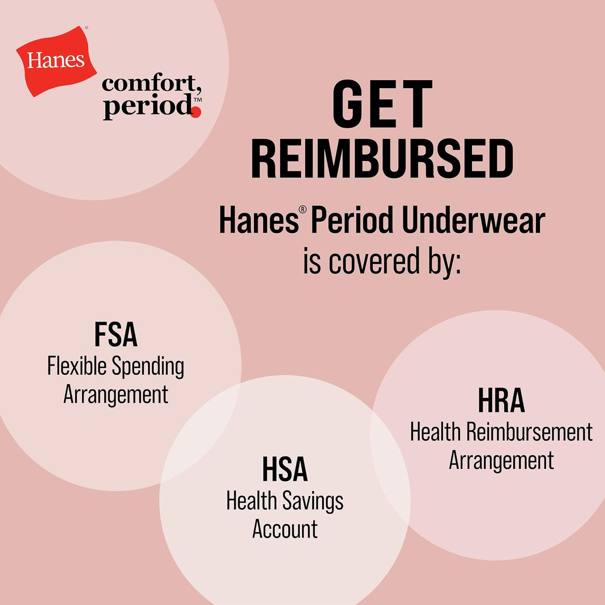 Hanes Paquete de 3 Calzoncillos de luz Fresca y Seca y período moderado, múltiples Opciones Disponibles Ropa Interior para Mujer