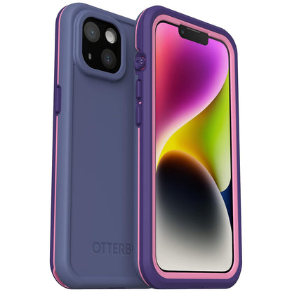 OtterBox FRĒ - Funda Impermeable con MagSafe (diseñada por LifeProof) para iPhone 14 Plus - Valor (púrpura)