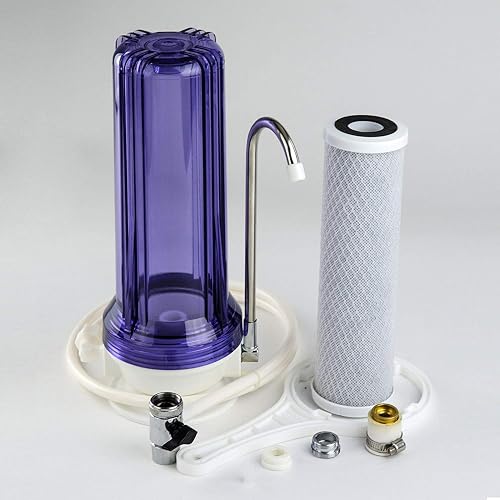 iSpring FC15 Cartucho de Filtro de Agua Bloque de Carbón CTO 5 Micras | 10" x 2-1/2". Cartucho de repuesto. Compatible con sistemas de ósmosis inversa. Bajo fregadero.