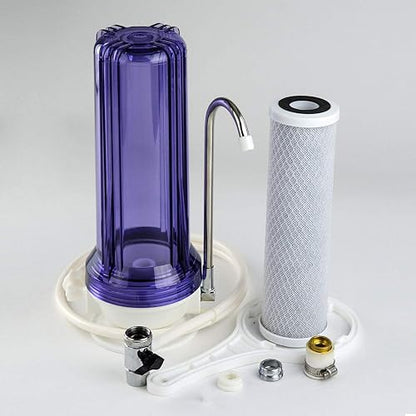 iSpring FC15 Cartucho de Filtro de Agua Bloque de Carbón CTO 5 Micras | 10" x 2-1/2". Cartucho de repuesto. Compatible con sistemas de ósmosis inversa. Bajo fregadero.