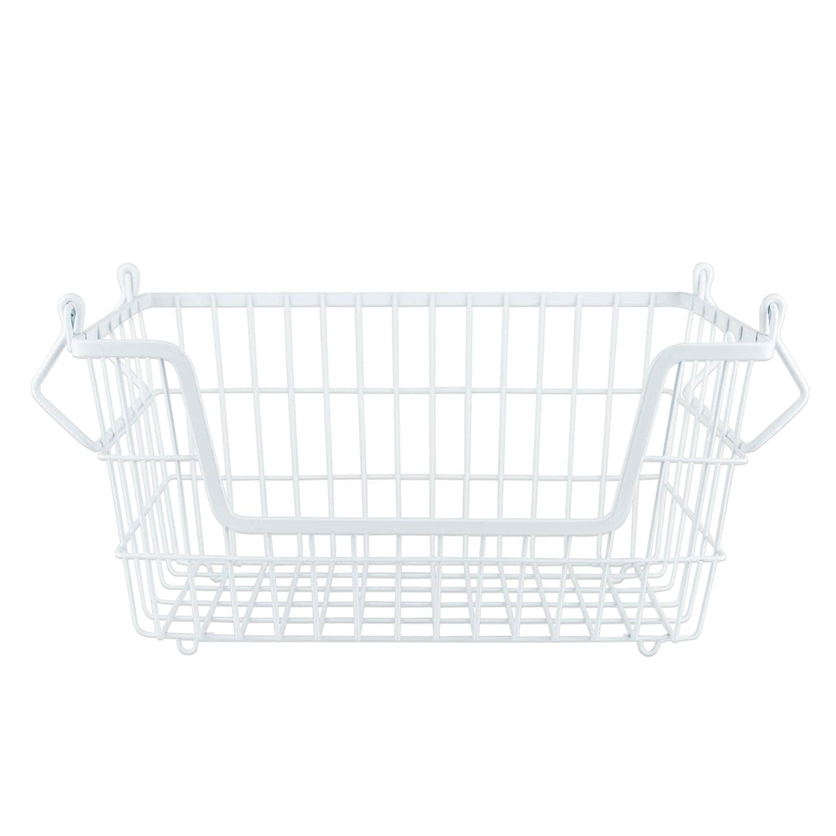 DII Home Essentials Canastilla de Metal, Blanco, Pequeño, 1