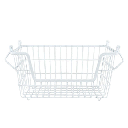 DII Home Essentials Canastilla de Metal, Blanco, Pequeño, 1