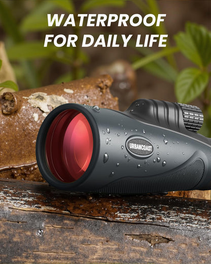 Telescopio monocular de 15 x 54 para Adultos de Alta Potencia, Impermeable, Prisma BAK4, Lente FMC, Compacto y Ligero para observación de Aves, Caza, Senderismo, Viajes y Aventura al Aire última
