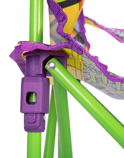 Teenage Mutant Ninja Turtles - Silla plegable para niños, para camping, deportes o patio, con bolsa de transporte, niños pequeños de 24 m