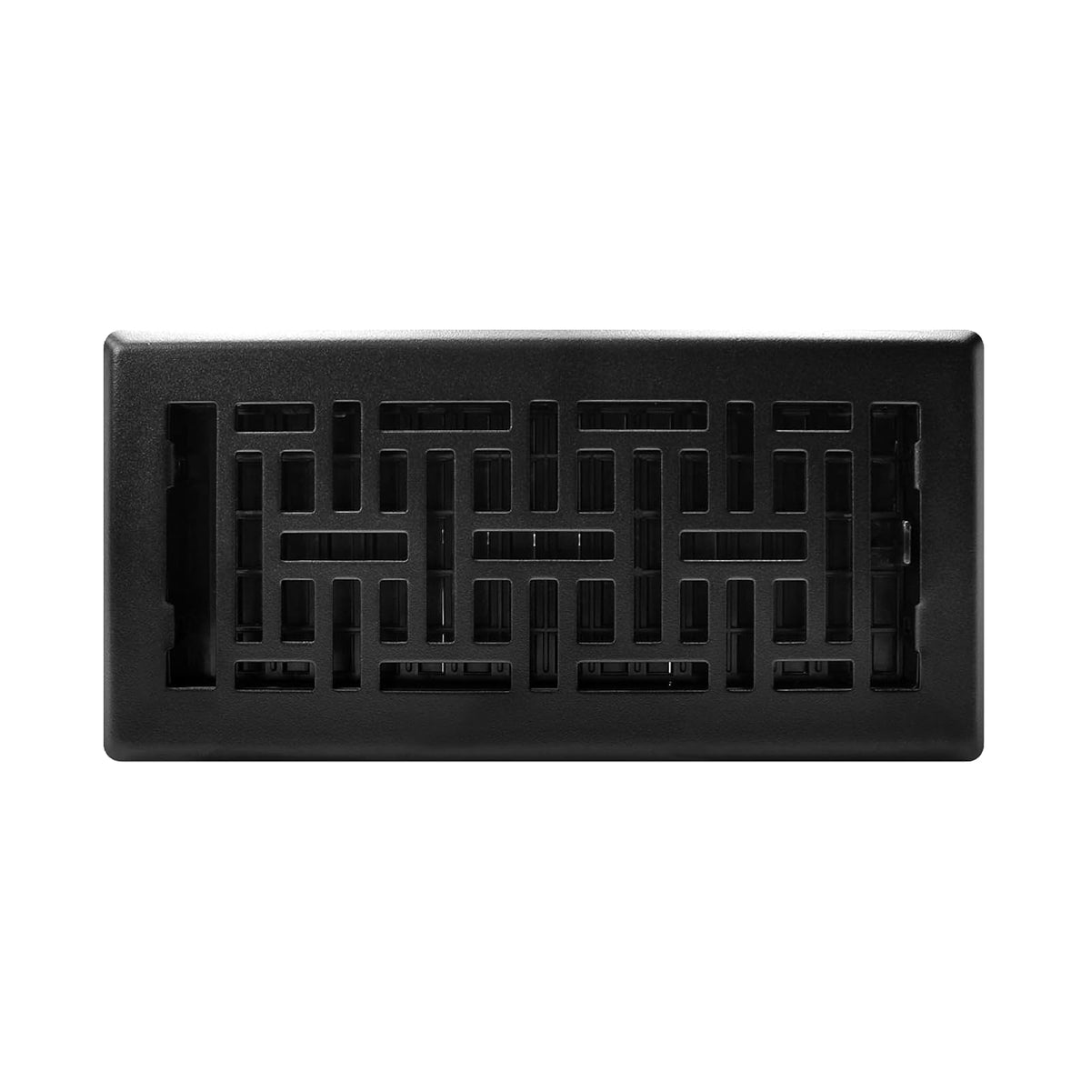 Decor Grates AJH410-BLK - Registro de suelo oriental, 4 x 10 pulgadas, negro texturizado