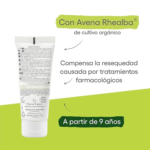 ADERMA, Biology AC Hydra Crema Calmante Compensadora, Hidratación 48H Para Piel Bajo Tratamientos Secantes, 40 ml