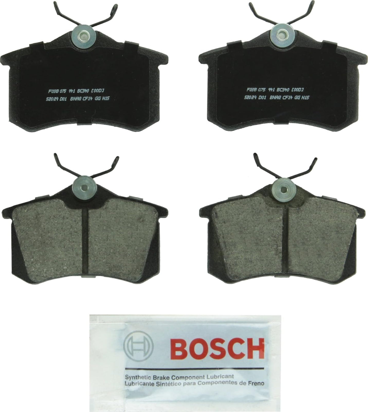 Bosch QuietCast Premium Pastillas de Freno Cerámicas - Posterior - 340 - QuietCast Ceramic